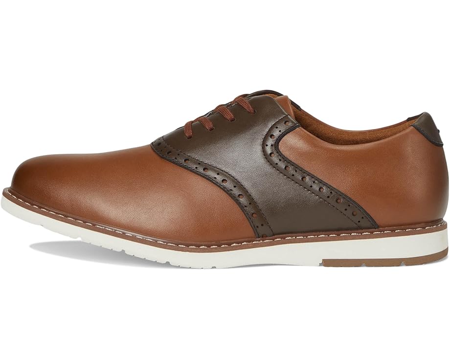 Мужские оксфорды Florsheim Kids Vibe Jr. Boys Plain Toe Saddle Shoe (Toddler/Little Kid/Big Kid), Cognac Multi — фото 4