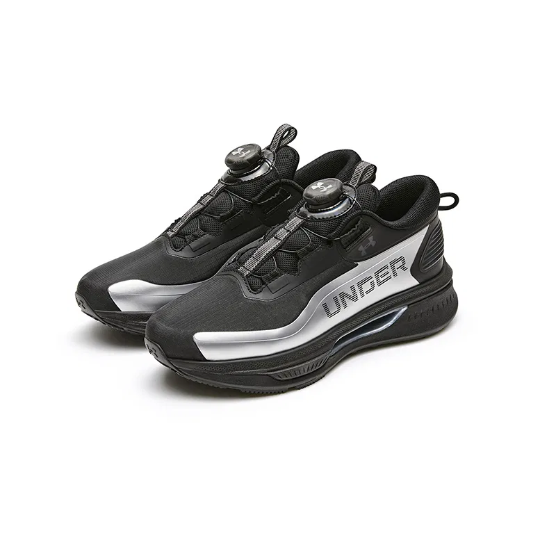 Кроссовки детские Running Collection Under Armour черные/серебристые — фото 3