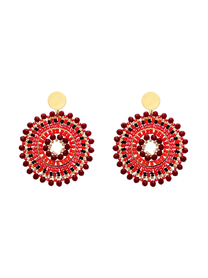 

Usha FESTIVAL Женские серьги красного цвета