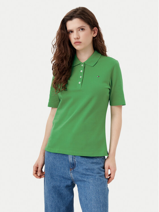 

Рубашка поло стандартный крой 1985 WW0WW43224 Tommy Hilfiger, зеленый