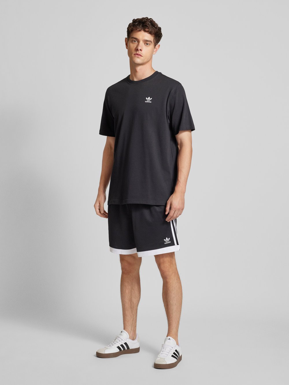 

Спортивные шорты прямого кроя с этикетками, модель «Mockeylet» adidas Originals, черный