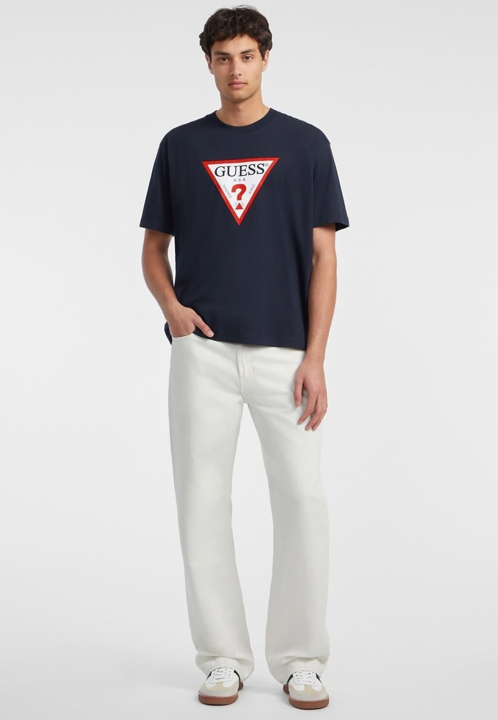 

Футболки с принтом ICONIC Guess Jeans, темно-синий