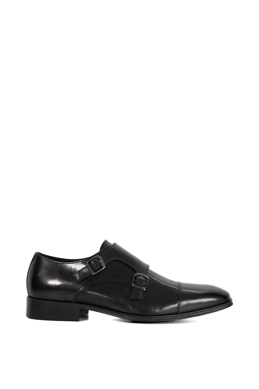 Мужские туфли monk leather Dune London, черный