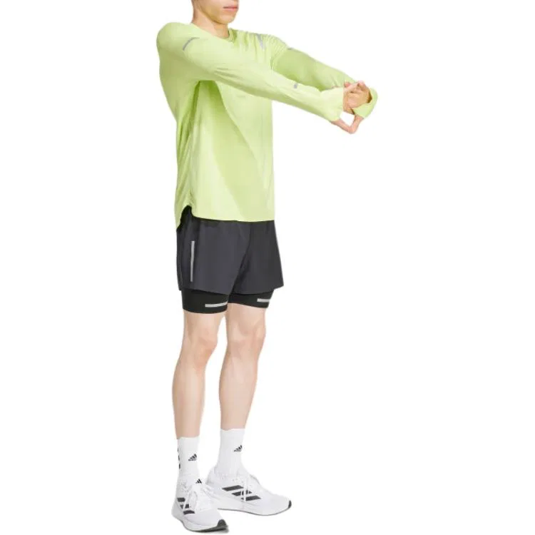 Шорты беговые Ultimate Running Reflective 2 в 1 с бесплатной доставкой AdiClub Adidas, Black — фото 3