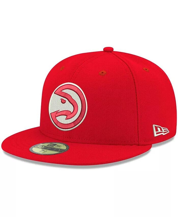 

Мужская красная приталенная шляпа Atlanta Hawks Official Team Color 59FIFTY New Era, красный