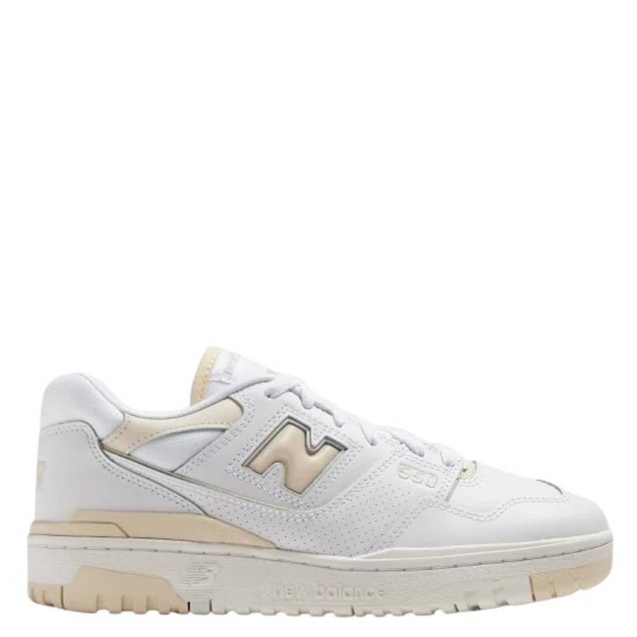 New Balance White 550 Кожаные кроссовки низкие