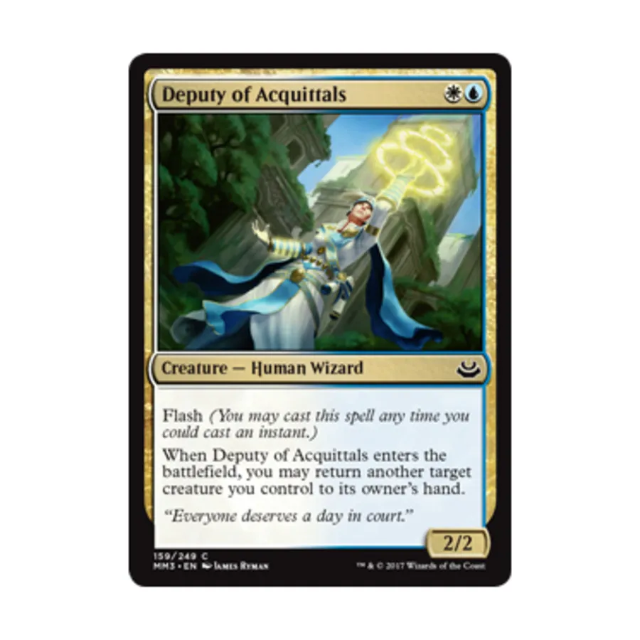 

CCG Заместитель оправдательного приговора (C), MTG - Modern Masters 2017