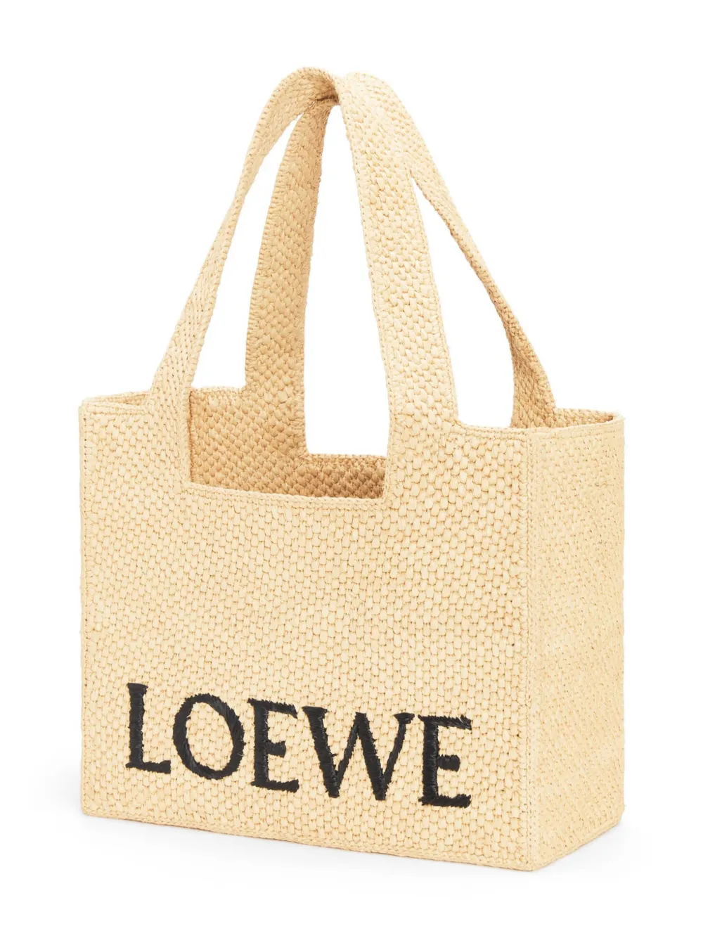 Средняя сумка LOEWE Font Tote из рафии, нейтральный — фото 4