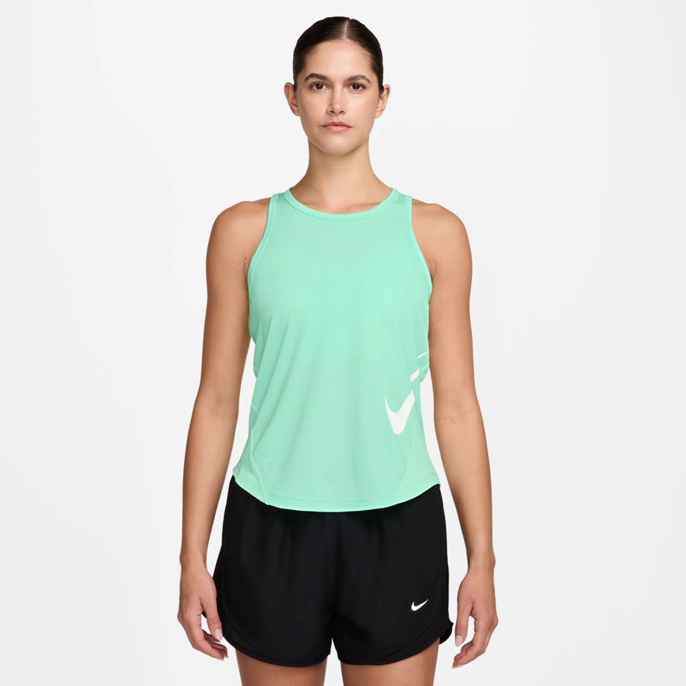 

Женская майка Tempo Swsh Hbr Dri-FIT Tank Nike, зеленый