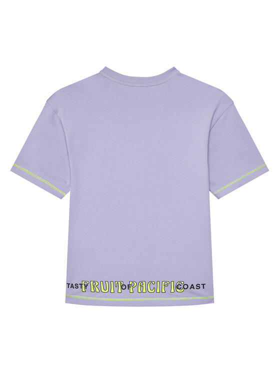Футболка обычного кроя 3I1XC10P6 United Colors Of Benetton, фиолетовый — фото 2