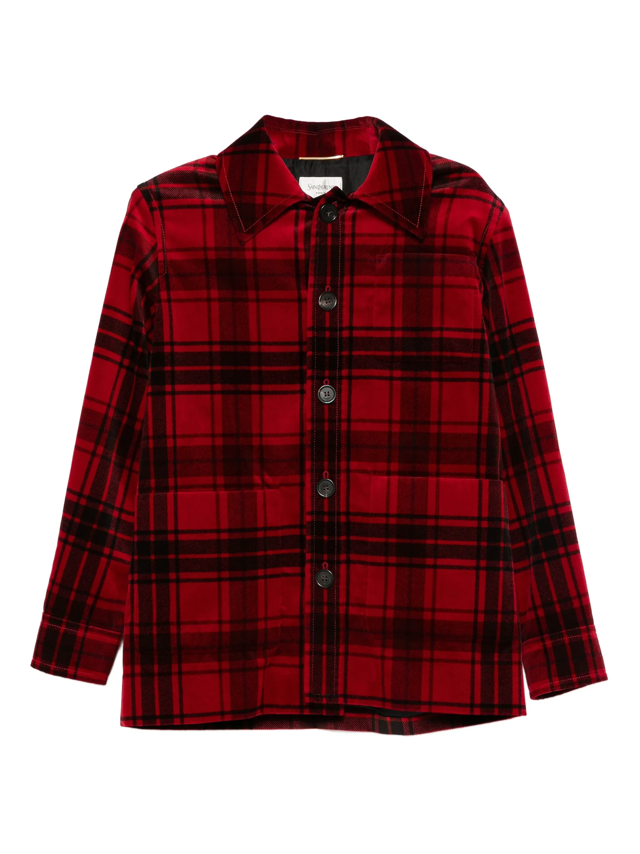 

Куртка в клетку Saint Laurent, красный