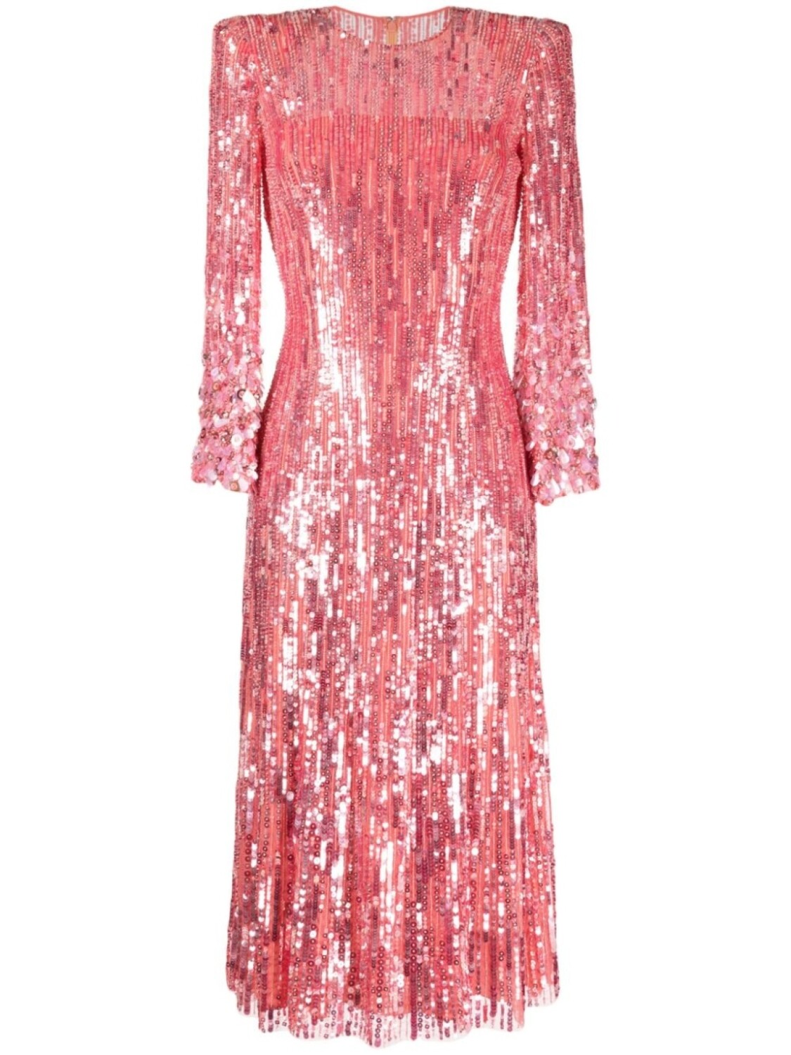 

Jenny Packham декорированное платье миди Nymph, розовый
