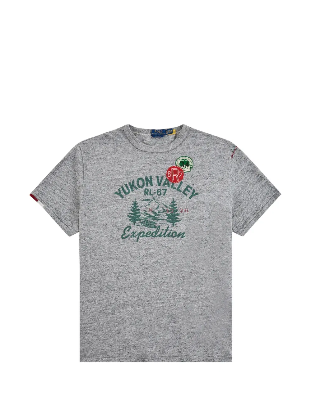 Футболка с графическим принтом Polo Ralph Lauren, серый