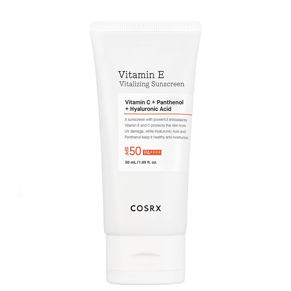 

Солнцезащитный крем vitamin e vitalizing sunscreen spf50 pa++++ Cosrx, объем 150 мл