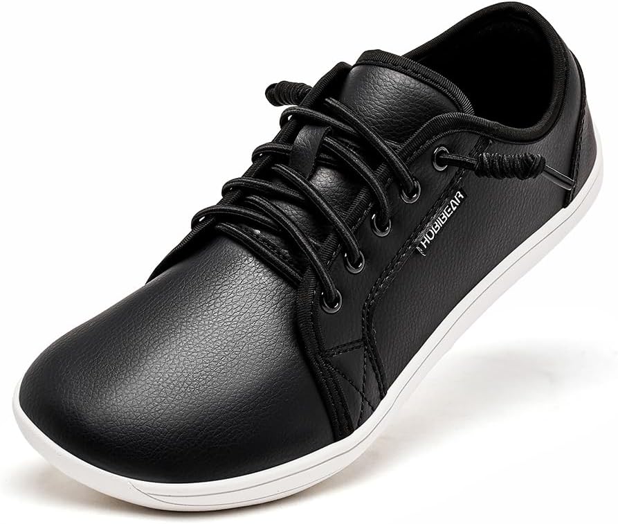 

Кроссовки HOBIBEAR для женщин и мужчин, широкие, минималистичные, без подъема, на липучке, легкие и удобные, черный