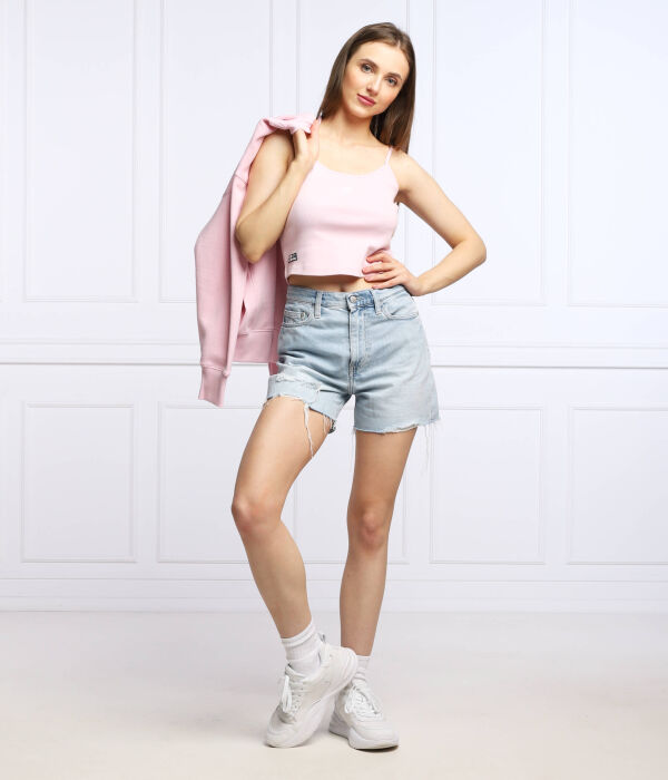 Базовая футболка Cropped fit Superdry, розовый — фото 2