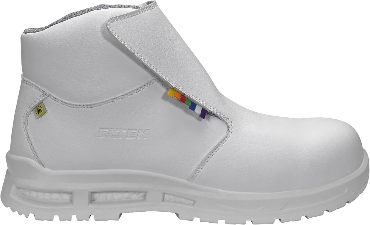 Защитная обувь ELTEN Brice XXTM White Mid ESD S3S, женская и мужская, текстильная, с композитным защитным носком (легче стального), легкая, классическая — фото 2