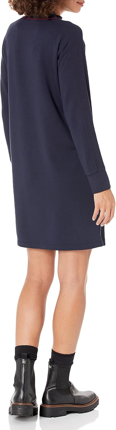 Женское платье Tommy Hilfiger с воротником-стойкой, Sky Captain Solid — фото 2