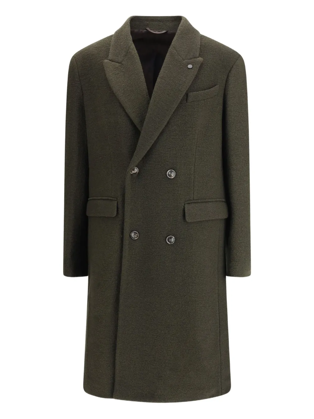 

Двубортное пальто на пуговицах Cruna, зеленый