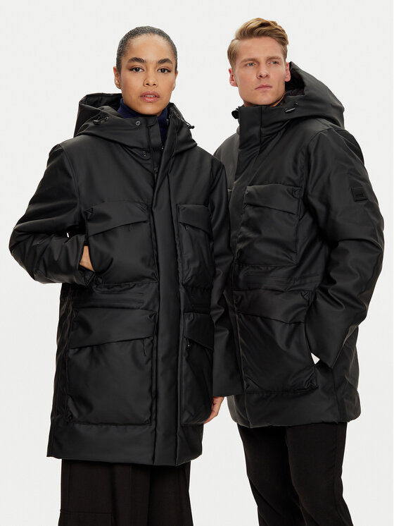 

Зимняя куртка стандартного кроя Unisex Askim 15930 Rains, черный