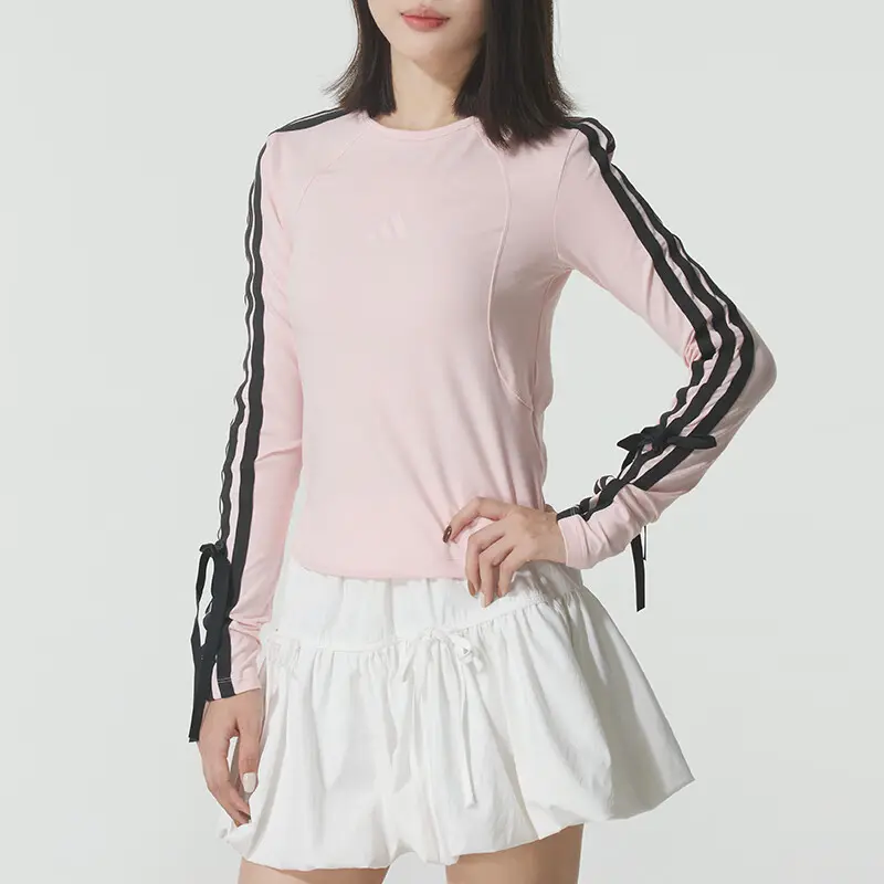 Футболка с рукавом реглан женская Adidas, розовый — фото 3