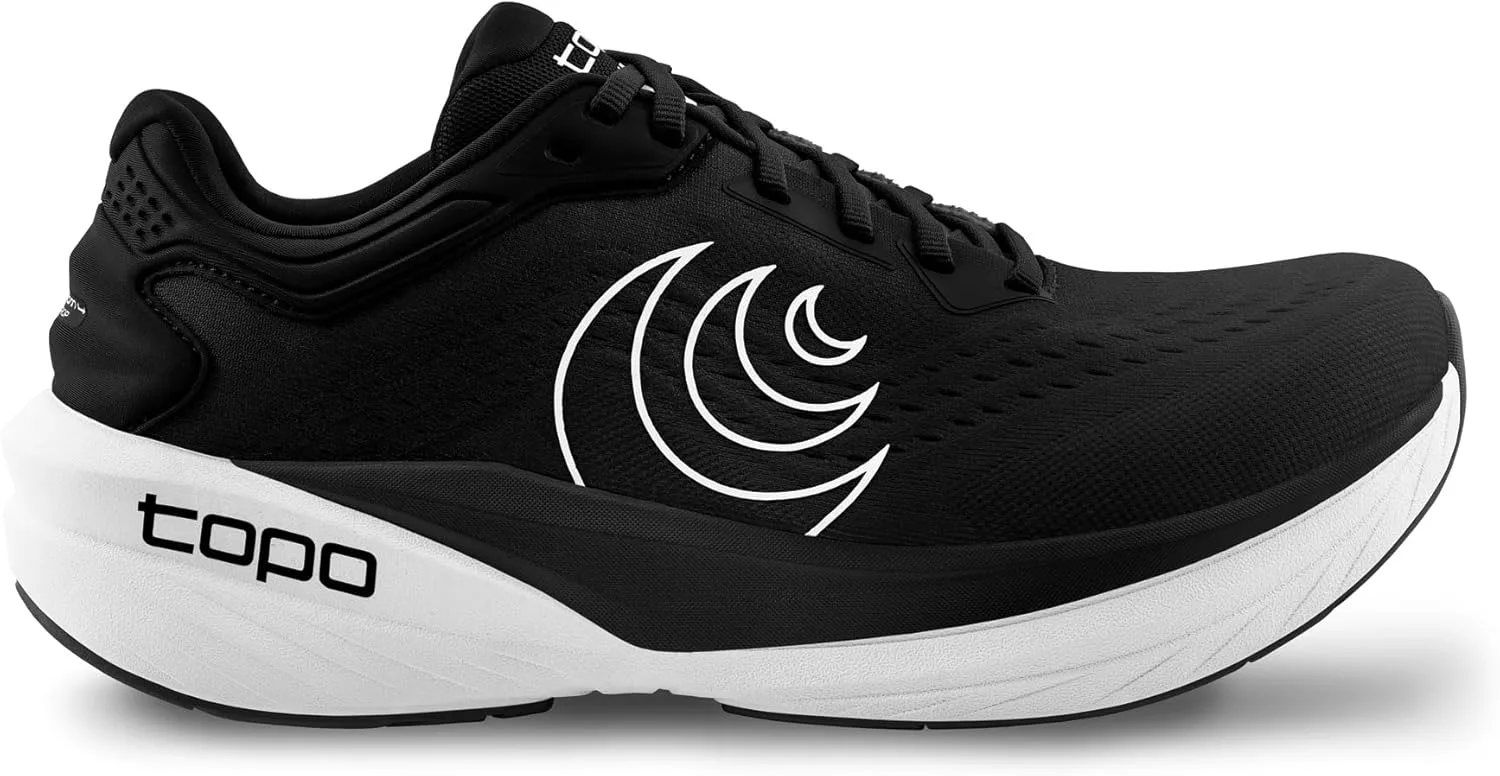 Мужские кроссовки Topo Athletic Phantom 4, легкие и удобные с перепадом высоты 5 мм, для бега по шоссе, спортивная обувь для бега по дороге, черно-белый — фото 3