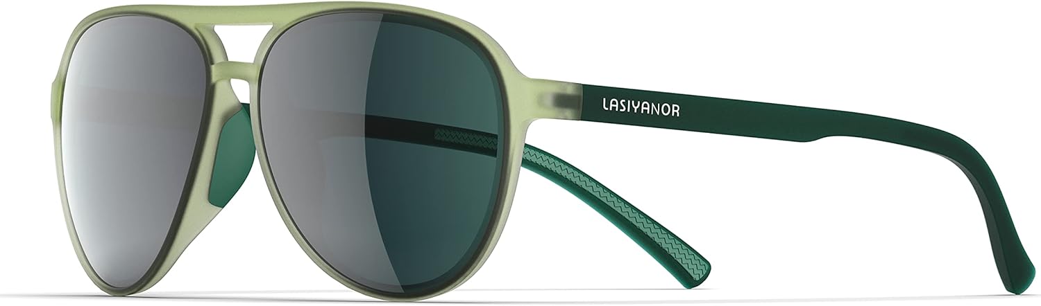 

Легкие поляризованные солнцезащитные очки TAC в классическом винтажном ретро-стиле 70-х годов, оправа TR-90, для женщин и мужчин, защита от УФ-излучения UV 400 Lasiyanor, Green