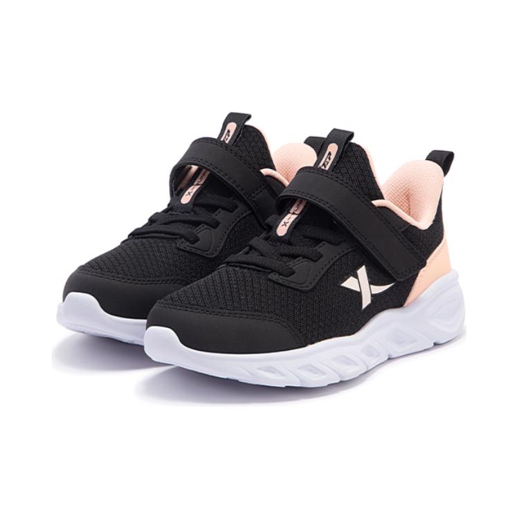 Антискользящие износостойкие низкие детские беговые кроссовки Black Romantic Pink для детей 3-7 лет XTEP, Black/Romantic Pink — фото 2