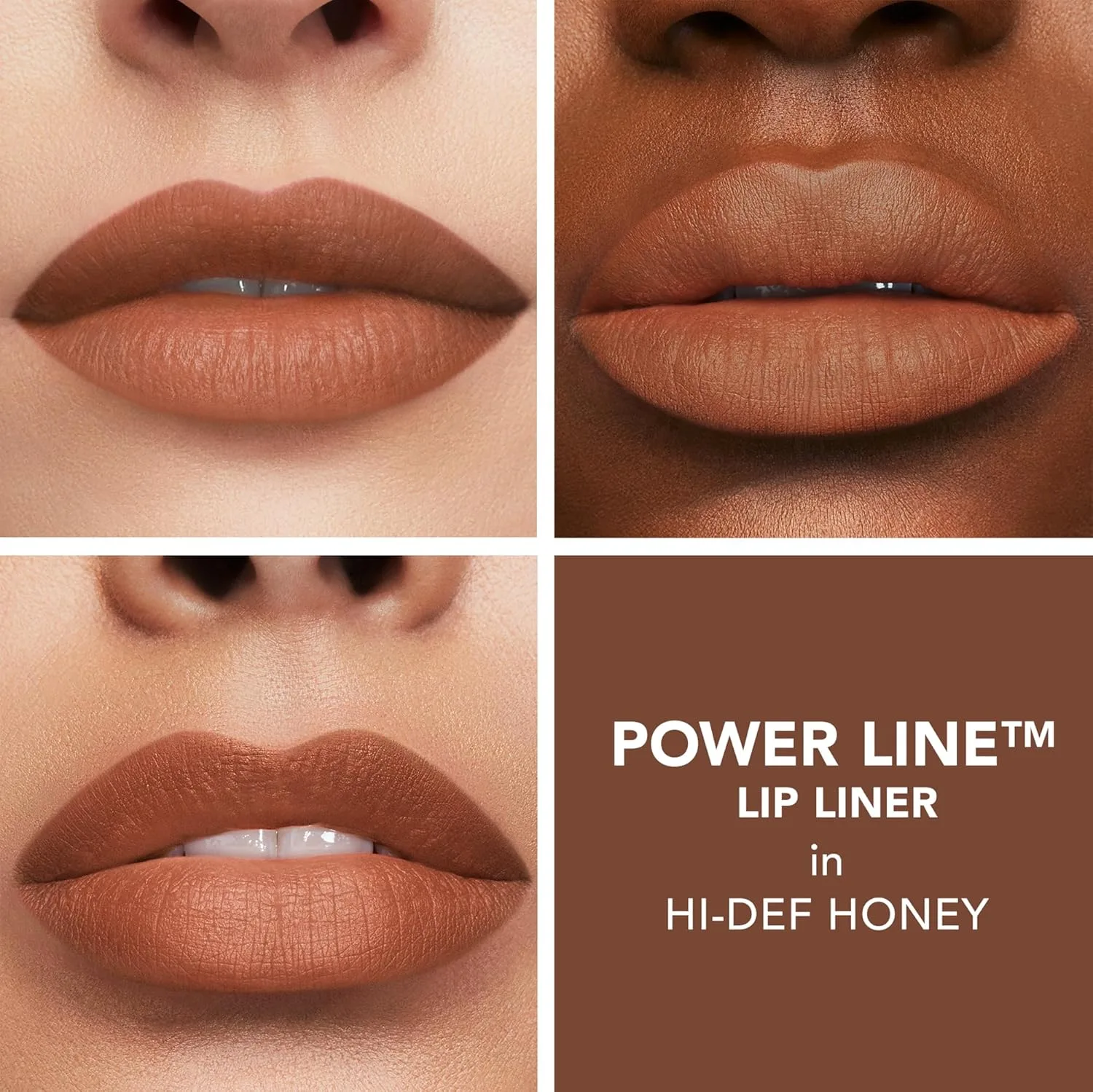 Карандаш для губ Buxom Power Line Plumping Lip Line, стойкий, водостойкий и выдвижной, увлажняющая формула с пептидами и витамином Е, матовое покрытие, не тестируется на животных, не требует заточки., AG Hi-Def Honey (Neutral Nude) — фото 3