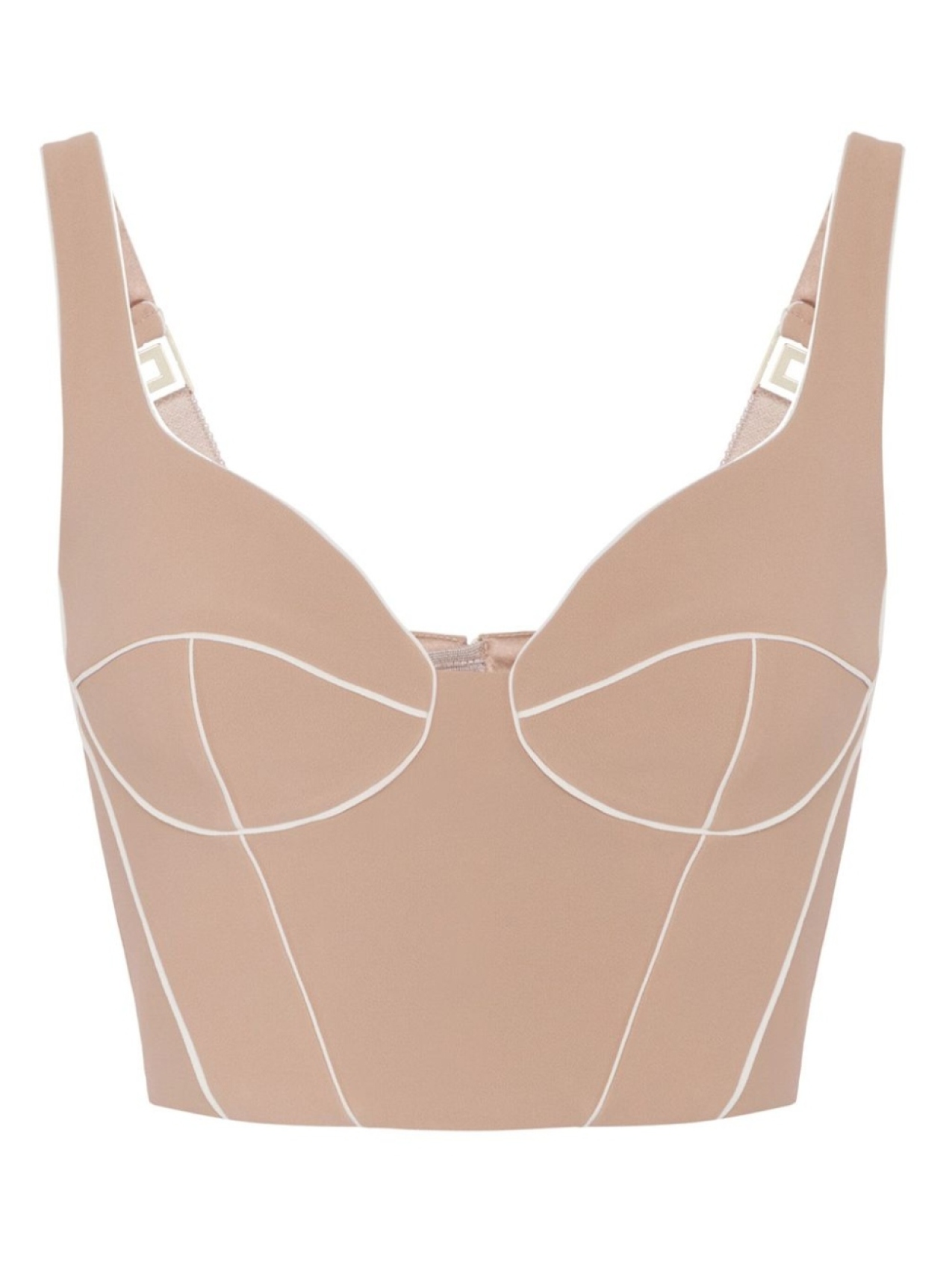 

Elisabetta Franchi топ с контрастным кантом, розовый