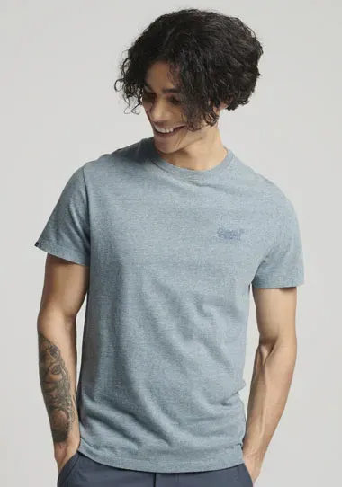

Рубашка с круглым вырезом Superdry "Vintage Logo Emb Te", цвет Desert Sky Blue