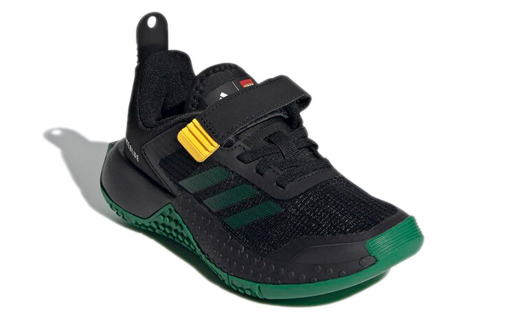 Кроссовки Lego X Kids, детские, низкие, черные/зеленые Adidas — фото 3