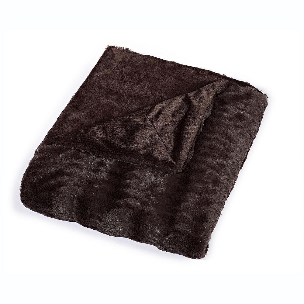 

Плед Swift Home из искусственного меха с тиснением из микронорки, цвет Mink