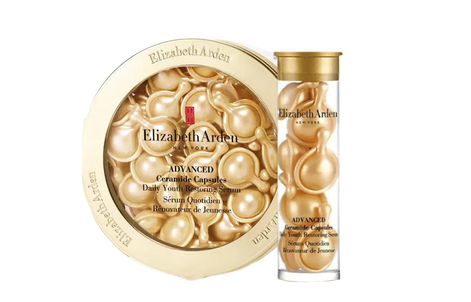 Elizabeth Arden Золотой гель-сыворотка YILISHABAIYADUN на масляной основе с капсулами церамида для подтяжки и восстановления, Golden Gel Serums Single-Use Capsules 28ml*120 Pcs — фото 4