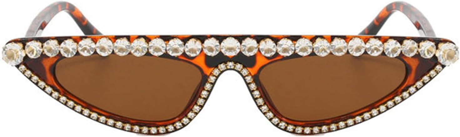 

Солнцезащитные очки Willochra в форме маленького треугольника «кошачий глаз» для женщин, винтажные, с блестящими кристаллами, модные, в стиле ретро, ​​конфетных цветов, Leopard