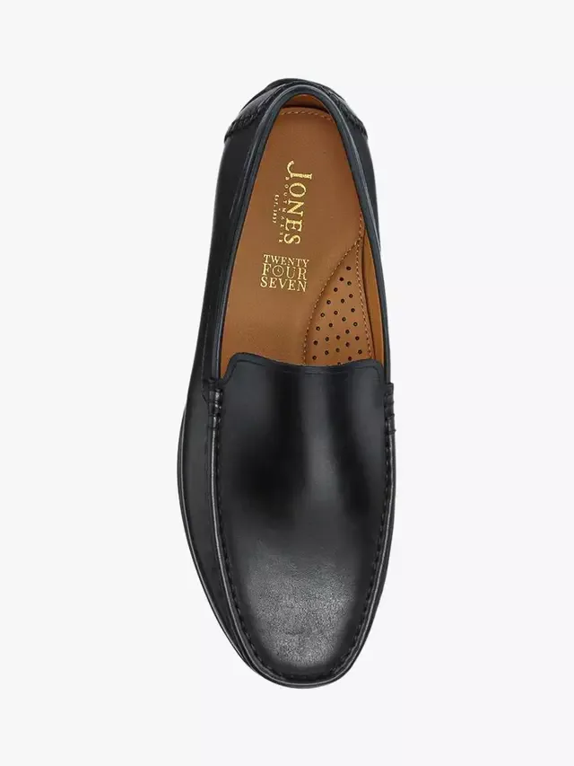 Мокасины Rawston Wide Fit из кожи Jones Bootmaker, Black — фото 4