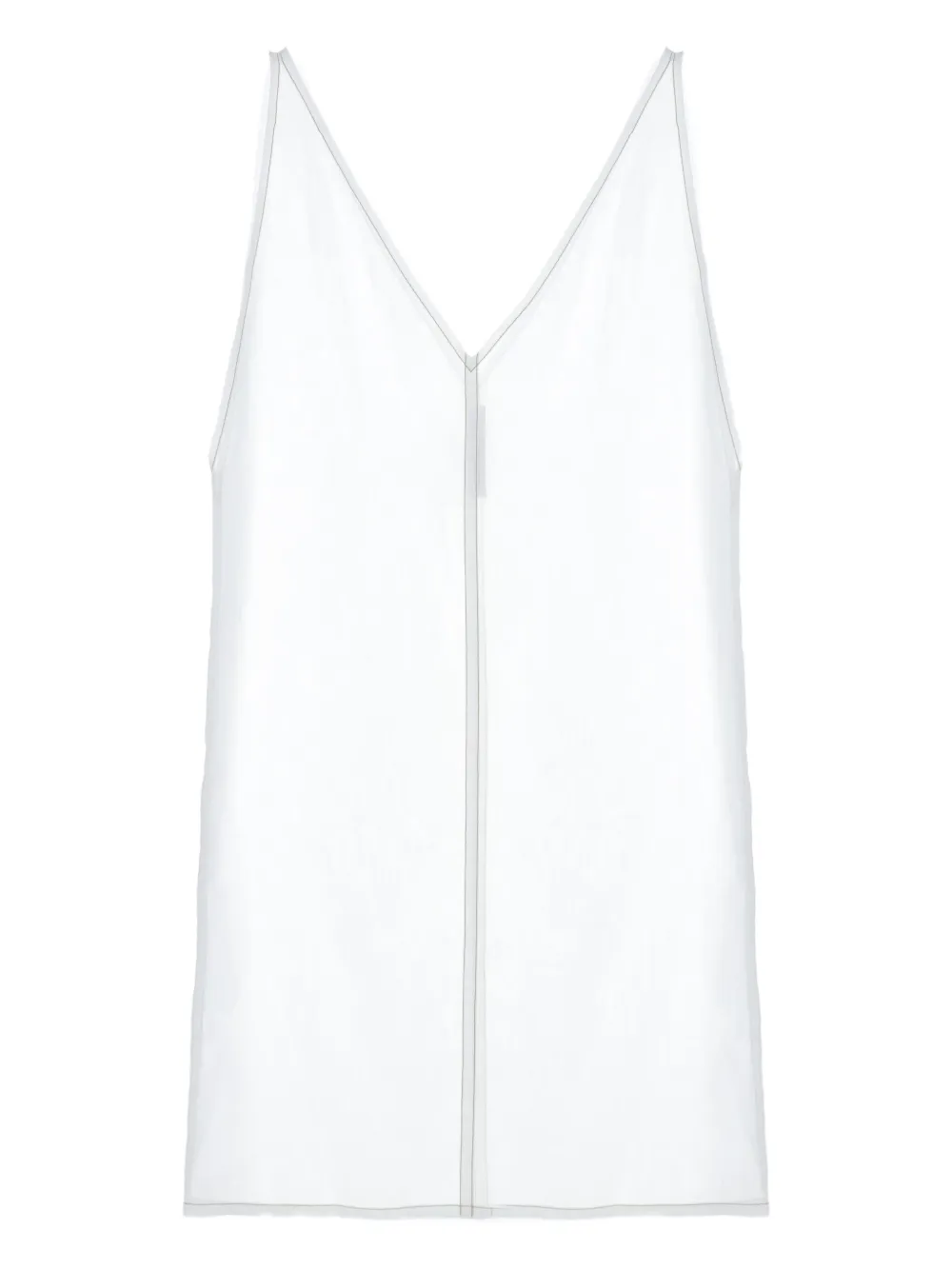 

Платье с V-образным вырезом Carven, белый