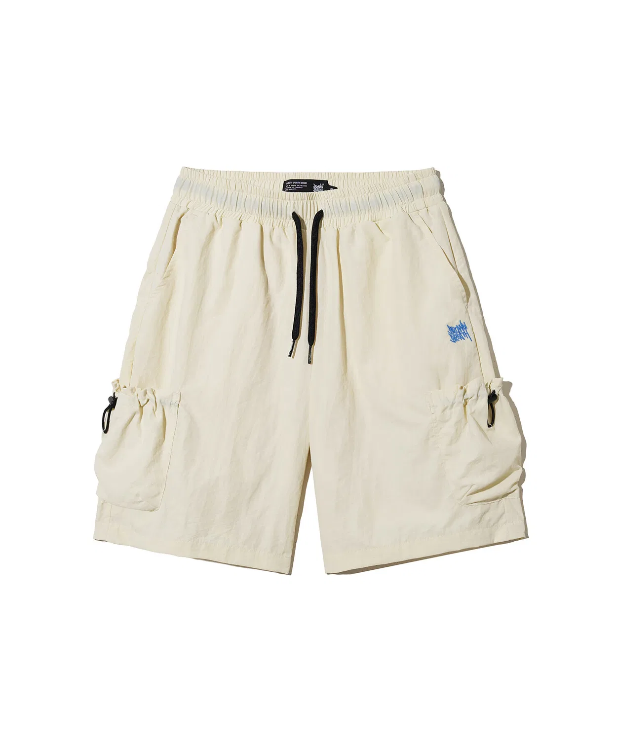 Детские нейлоновые шорты-карго кремовые от Brownbreath Kids — фото 2