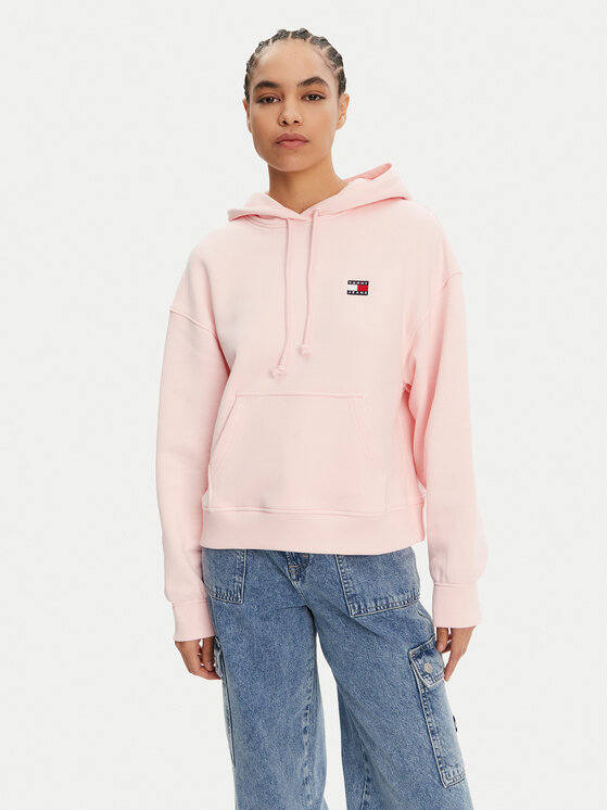 

Толстовка свободного кроя Badge DW0DW19414 Tommy Jeans, розовый