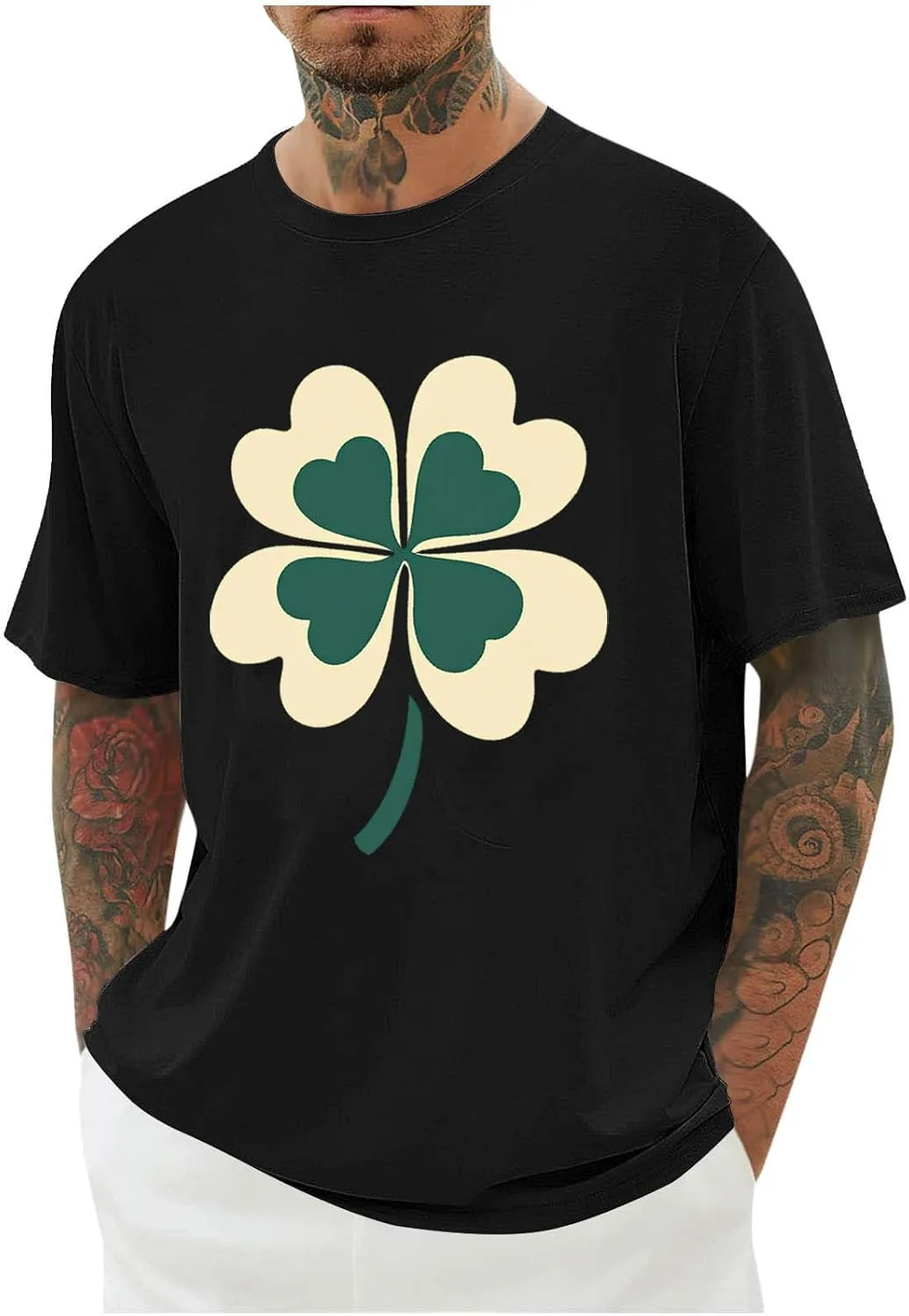 

Футболка St. Patrick's Day мужская с принтом Shamrock Zeiyignr