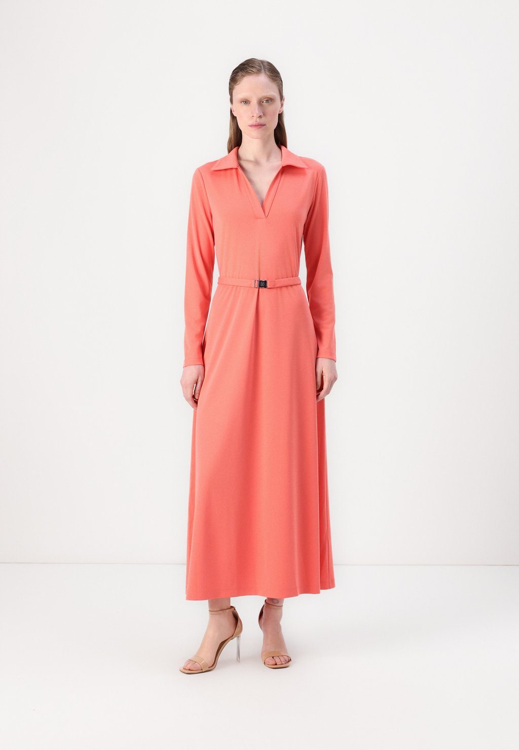 

Платье-рубашка DKNY, коралловый