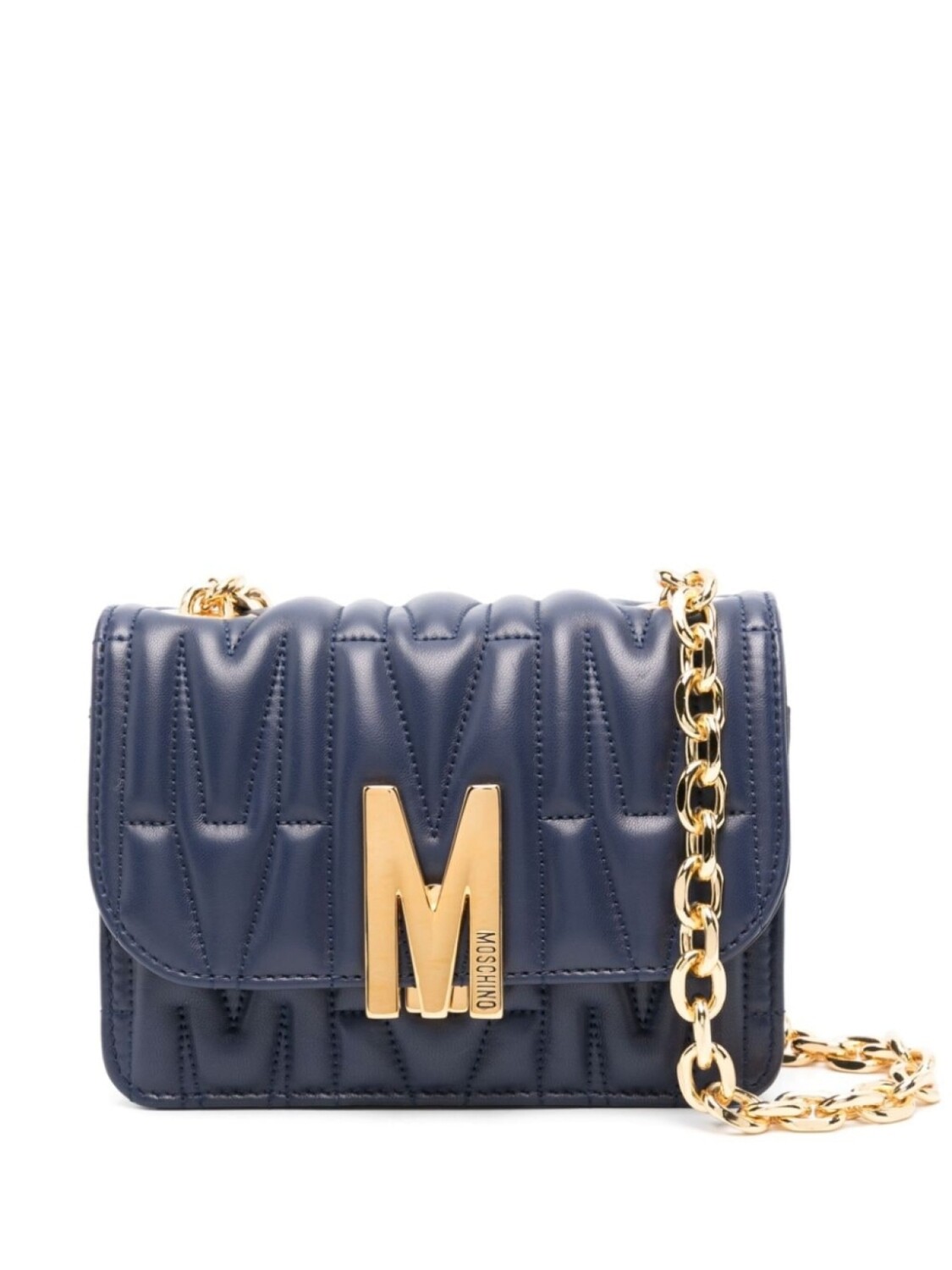 

Moschino сумка на плечо с тисненой монограммой, синий