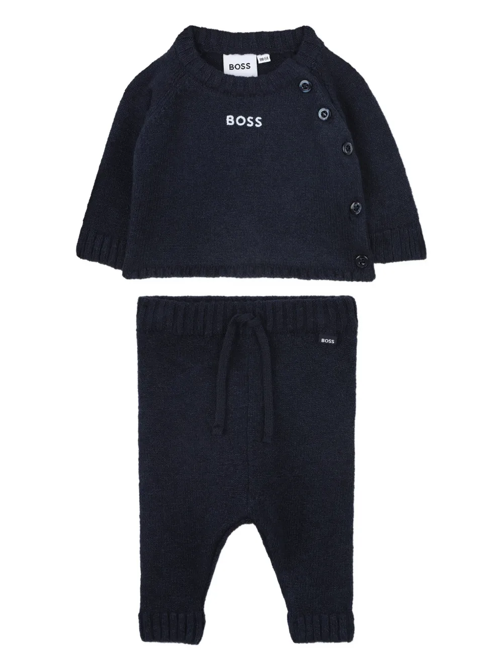 

Спортивный костюм с пуговицами BOSS Kidswear, синий