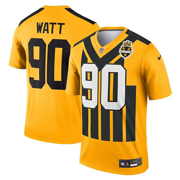 Топ игрока Men's tj watt gold pittsburgh steelers alternate 1933 throwback legend player performance Nike — фото 2