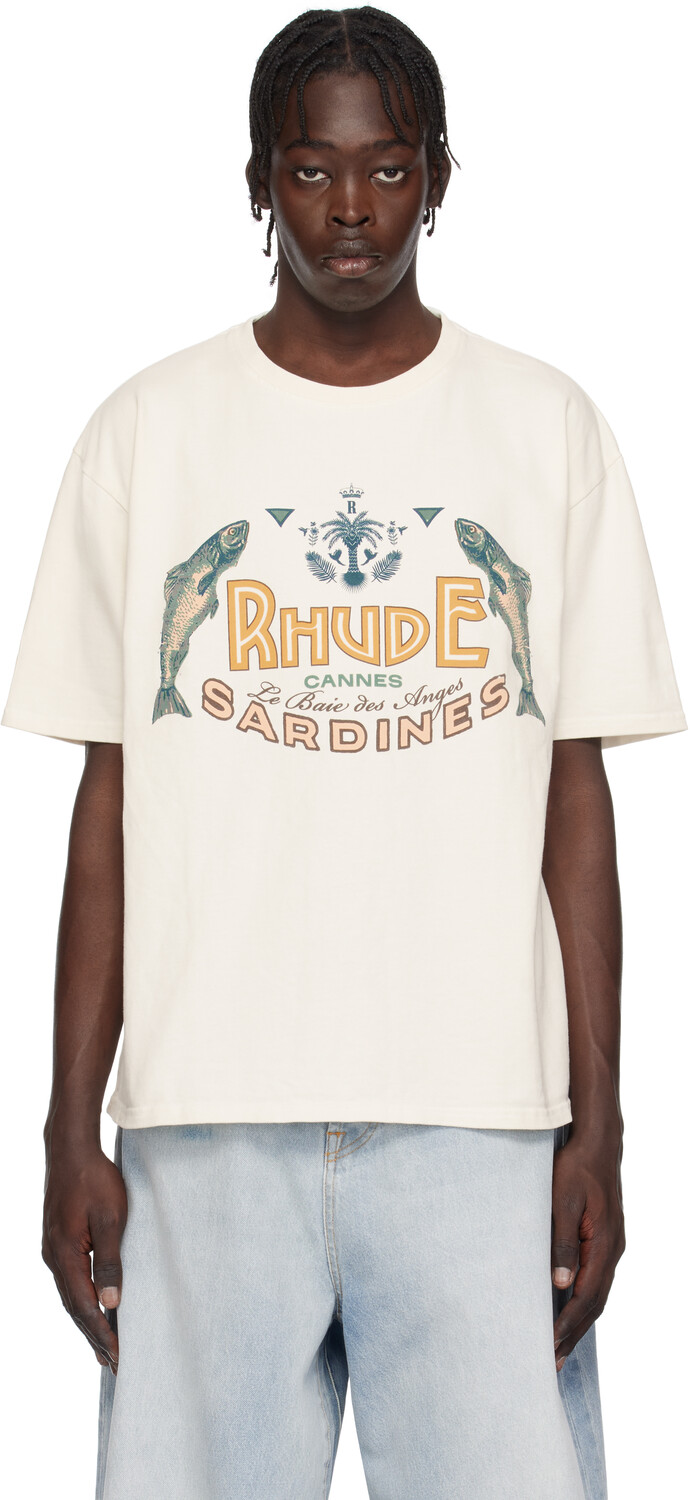 

Футболка Off-White 'ardines' Rhude, Vtg white