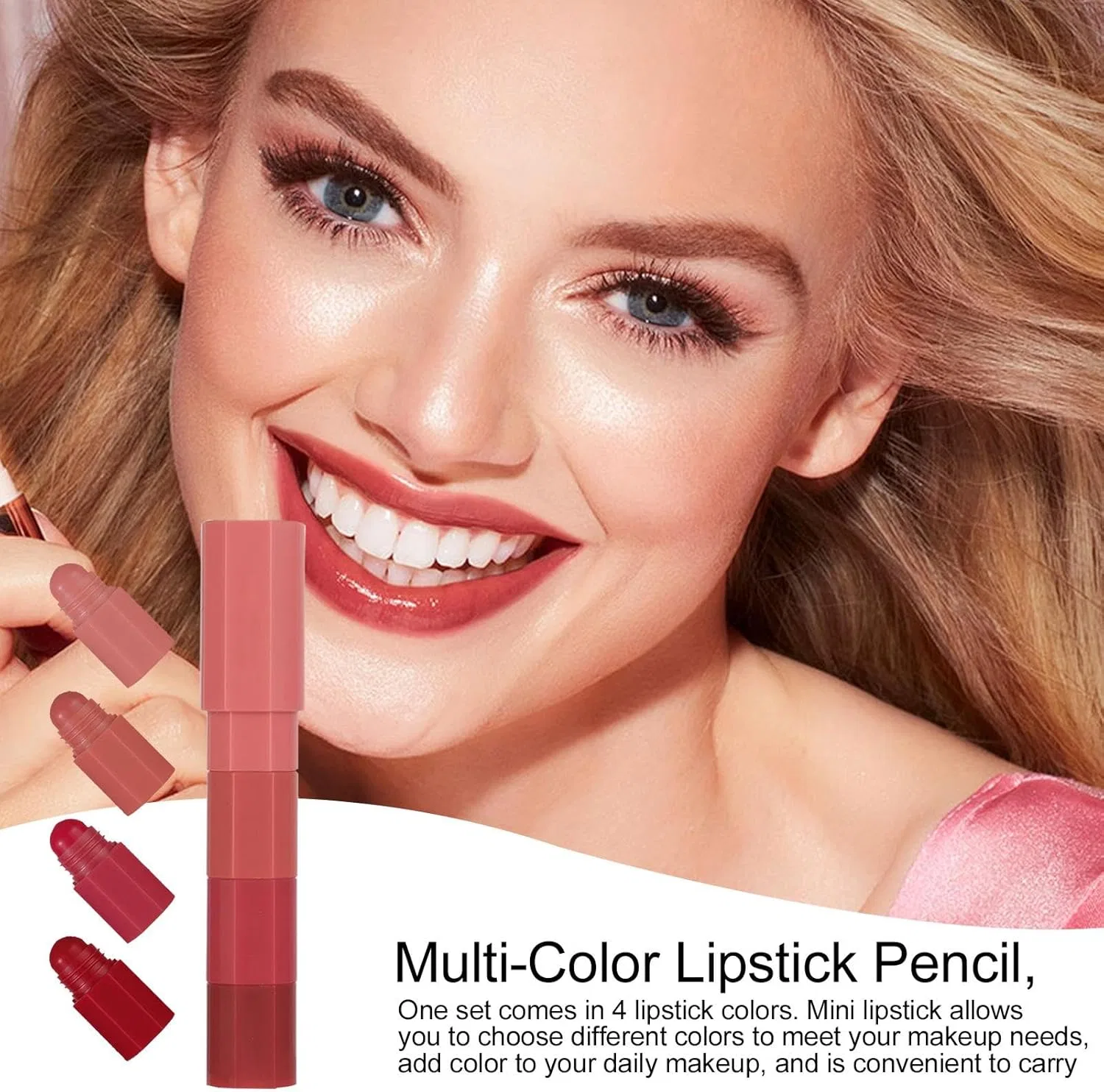 Набор матовых помад, Lip Color Set, 4 шт, водостойкий, длительное сохранение — фото 2
