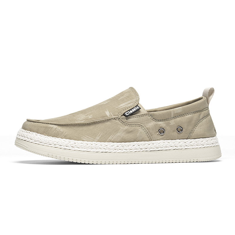 

BOLE Мужские устойчивые к истиранию низкие кеды из хлопка - хаки, цвет Khaki