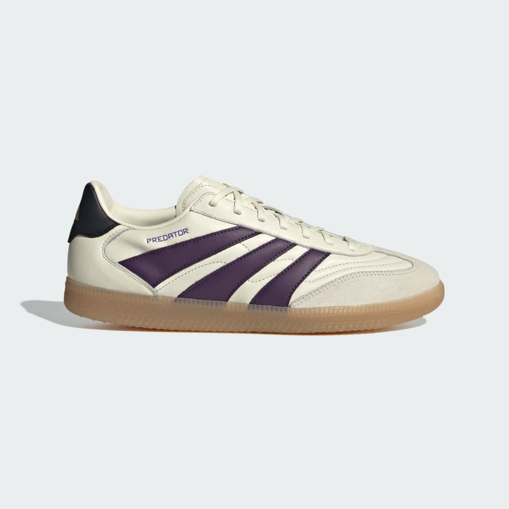 Кроссовки Adidas Predator Freestyle IN, Слоновая кость/сливовый — фото 2