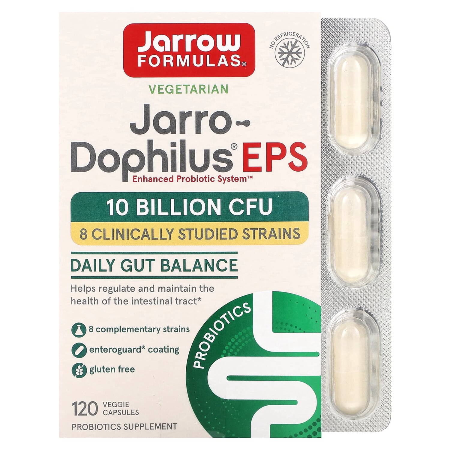 

Jarrow Formulas Jarro-Dophilus EPS 120 Овощных капсул