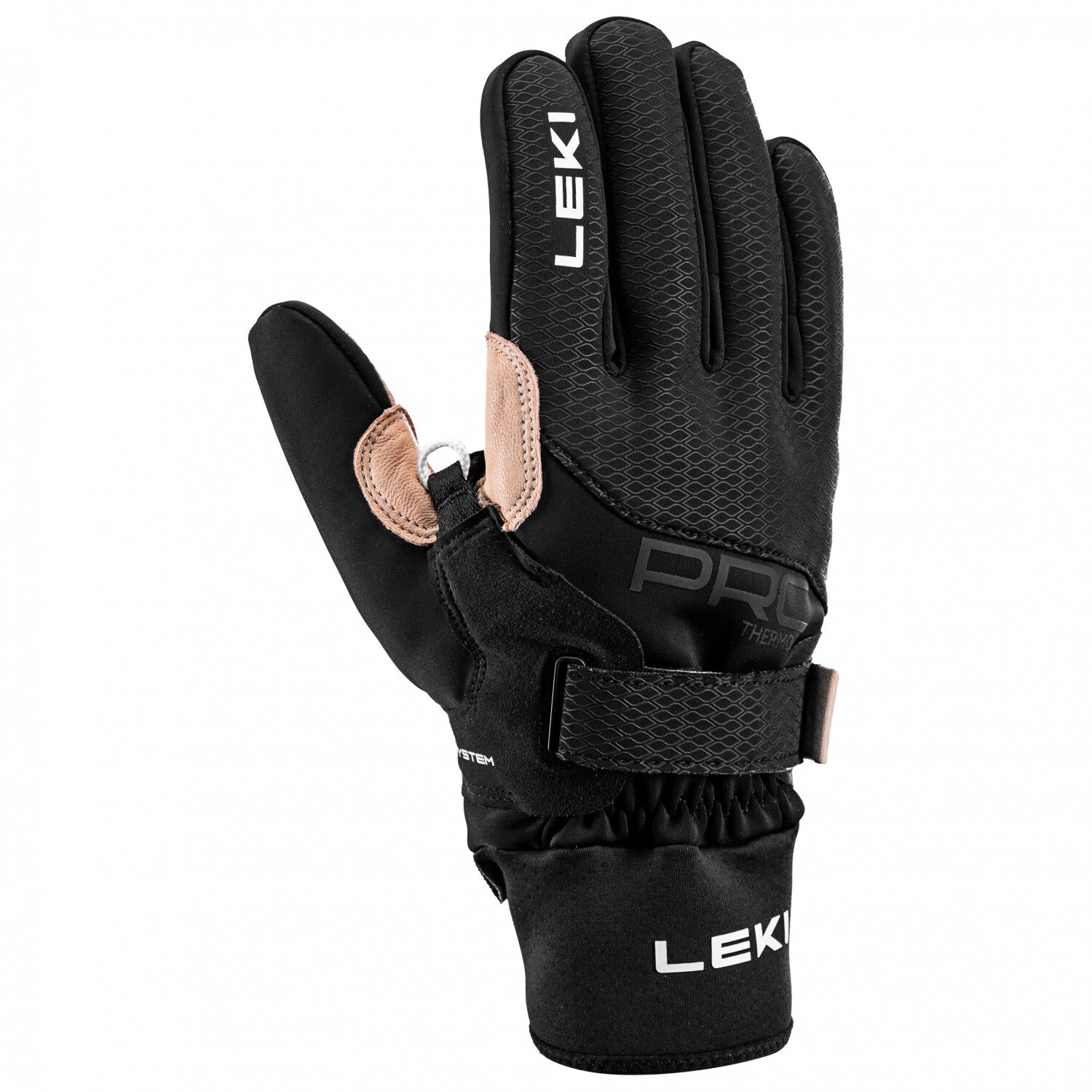 

Перчатки Leki PRC Premium ThermoPlus Shark, цвет Black/Sand